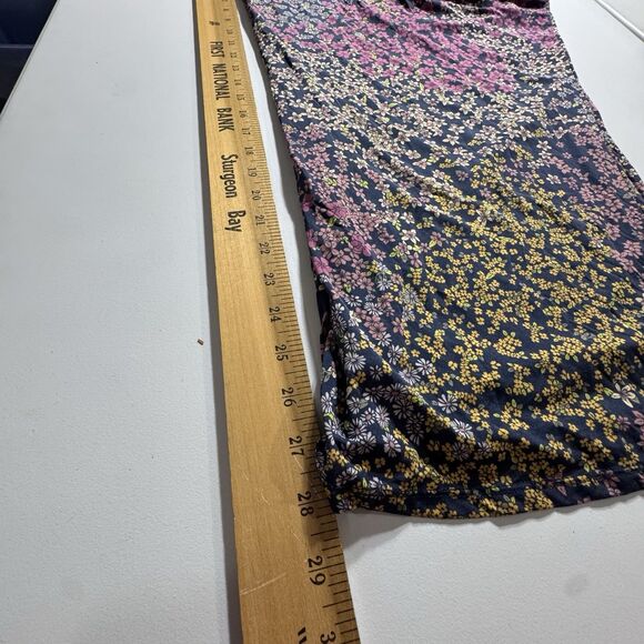 Cacique pahama set ribbed button up top floral pants grey Size 2X 22/24 - Picture 11 of 15